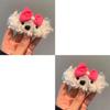 Lindo Pasador para el Cabello de Perro con Lazo de Felpa para Mujer Invierno Flequillo Lateral Clip BB para el Cabello Horquilla para el Cabello Tocado Infantil Accesorios para el Cabello