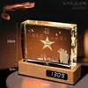 Lámpara de noche de cristal estilo celebridad para dormitorio, decoración, un regalo para niñas, mejores amigas, novias en aniversarios o cumpleaños