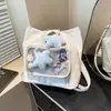 Bolsa Tote Versátil de Hombro Único/Doble Cruzada, Moda Multifuncional, Modelo Nuevo Primavera 2026, de Gran Capacidad, Caricatura Linda