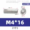 Tornillo Prisionero Hueco Acero Inoxidable 304 Tornillo de Máquina Hexagonal Socket Agujero Pasante Tornillo Núcleo de Válvula Perno Hueco M3-M10