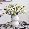 Orquídea de Bolso Flor Artificial Planta Única de Interior em Vaso Ornamentos Decorativos Acessórios de Buquê de Alta Gama Fotografia de Casamento Orquídea de Bolso Simulada