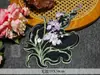 Encaje Glicina Iris Accesorios Bordado Pesado Bordado Manga Cuello Dinastía Han Borde de Cortina de Organza DIY