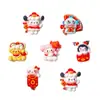 Dibujos Animados Año Nuevo Sanrio Accesorios de Resina DIY Pegamento de Crema Pasador Hebilla Creativa para Zapatos Imán para Nevera Material Joyería