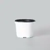Maceta de plástico desechable de dos colores engrosada simple, maceta para plántulas, recipiente grande para nutrición, maceta de cultivo, maceta para plantar suculentas