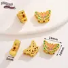 Colgante de Pulsera con Perlas de Goteo de Aceite Chapadas en Cobre Dorado Estilo Chino, Colgante de Collar Geométrico Dorado Antiguo Accesorios para Joyería DIY