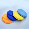 Esponja de polimento com cera redonda com bolso, esponja de limpeza para lavagem de carro em microfibra, bloco para atacado