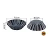 Molde para Tartaletas de Huevo Antiadherente de Acero al Carbono al por Mayor, Taza de Crisantemo para Pastel y Pudín, Molde para Tartaleta Portuguesa, Utensilios para Hornear a Alta Temperatura, 3 pulgadas
