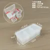 Caixa de Armazenamento de Plástico Transparente Removível, Ferramentas de Unhas com Contas, Classificação de Joias, Caixa Organizadora de Componentes, Caixa de Material de Escritório para Equipamento de Pesca