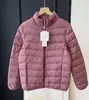 Nuevo Estándar Nacional 90 Plumón de Pato Blanco Ligero, Cálido, Delgado, Suave, Cuello Alto, Chaqueta de Plumón de Manga Larga a la Moda 25 Nuevo Invierno L1207Y