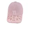 Boné de Baseball Tendência Bordado com Letras em Lã de Cordeiro para Mulheres e Homens, Espessado e Quente para Outono e Inverno, Fashion com Strass