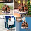 Colgante decorativo de acrílico perfecto para accesorios de coche y adornos para árboles de Navidad.