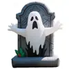 Nuevos accesorios de diseño de lugar de Halloween para exteriores, decoración de patio, modelo de aire inflable de calabaza, fantasma, globo de fantasma