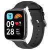 Correa de repuesto informal de cuero con cola redonda para pulsera inteligente Redmi Watch3, edición juvenil, color rojo