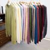 Moda de Hong Kong y Americana/17 Bloques de Color Blockbuster Lana Difusa + Ofertas Fuera de Temporada~ Suéter Tejido de Cuello Redondo
