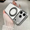 Funda de teléfono con soporte magnético giratorio adecuada para iPhone 18 Pro Max, Funda protectora de acrílico transparente Apple 17