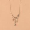 Nuevo Estilo Frío Ins Europeo y Americano Todo Fósforo Collar de Lava Diseño para Mujer Sentido de Diseño Lujo Ligero Cadena para Suéter Personalizada de Nicho B164