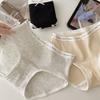 2025 Nueva Moda Ropa Interior de Cintura Media para Niñas Entrepierna 7A Antibacteriana Suave Cera Amigable con la Piel Transpirable y Cómoda