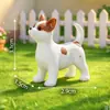 Miniatura de paisaje lindo cachorro de dibujos animados figura accesorios de decoración DIY para escritorio y coche