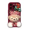 Cadena de Peluche Navideño de la Muñeca Shirley Rose para Funda de Teléfono Apple 16 15Pro Cobertura Completa Resistente a Caídas 14 Lindo 7/8
