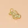 Accesorios para pendientes hechos a mano DIY al por mayor sin agujero en la oreja clip triangular indoloro retención de color convertidor de clip para oreja de oro de 18K