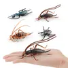 Set de 5 Figuras Realistas de Insectos Modelos de PVC de Escarabajos Grillos Saltamontes y Más Juguetes Educativos de Bichos Salvajes para Niños Decoraciones de Naturaleza f
