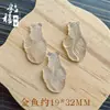 Directamente del fabricante: Collar con Colgante de Ágata Blanca Calcedonia Tipo Hielo, Hebilla de Paz Buda Guanyin Maitreya, Amuleto con Forma de Hoja al por Mayor