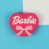 Desenho animado rosa Barbie Princesa chaveiro pingente casal mochila silicone boneca pequeno presente atacado