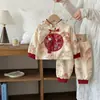 Bebé Infantil Nuevo Estilo Chino Ropa Tradicional China Estilo Primavera Otoño Traje Tang Ropa Formal para Bebé Recién Nacido Fiesta de Cumpleaños de 100 Días Ropa Zhui Zhou