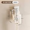 Soporte para Cepillos de Dientes Hogar de Aspecto Elegante Sin Perforaciones Set de Lujo Accesible Almacenamiento para Baño Montado en la Pared Soporte para Tazas de Baño