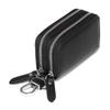 Bolsa para Llaves de Coche de Doble Capa para Hombre de Cuero Genuino Exportación Cuero Vacuno Gran Capacidad Almacenamiento Simple Bolsa para Llaves de Hogar Universal para Mujer