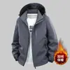 Jaqueta de Caminhada para Homens - Primavera, Outono e Inverno, Corte Amplo, Tamanho Grande, Jaqueta Estilosa para Exterior para Homens