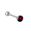 Comercio Electrónico Barra Recta de Acero Inoxidable Clavo para Lengua Rosca Externa Varios Colores Goteo de Aceite Anillo para Lengua Piercing Joyería