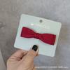 Pinza para el cabello coreana dulce para estudiante, niña, adulto, color sólido, negro, rojo vino, rosa, verde oscuro, doble capa, clip lateral, clip para flequillo