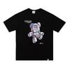 Camiseta casual de verão estilo Hong Kong transfronteiriça, para casal, hip-hop, solta, meia manga, nova moda 2023, manga curta