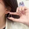 Colección de Pendientes de Plata de Ley 925 Kaiming para Mujer, Pendientes de Aro Hechos a Mano de Alta Gama de Lujo Ligero Estilo Coreano, Accesorios Versátiles Estilo Ins