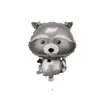Globos de foil de animales del bosque de dibujos animados decoraciones para fiestas de cumpleaños cocodrilo mono leopardo corona elefante gato globos
