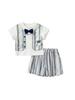 Conjunto Nuevo Estilo de Verano 26th para Niños, Conjunto de Dos Piezas de Camisa de Vestir Delgada de Caballero y Pantalones Cortos para Niños