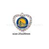 Pingente Diamante Redondo Nbl Basquete Pingente Golden State Warriors Colar Pingente Equipe de Basquete Fabricante Spot
