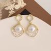 Pendientes de Plata de Ley S925 de Puesto de Mercado Nocturno Pendientes de Alta Gama Pendientes Simples de Nicho con Perlas Lujo Accesible Pendientes de Borla Pendientes para Mujer