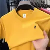Camiseta de Algodón Puro para Hombre de Verano, Manga Corta, Color Sólido Simple, Cuello Redondo, Estilo Japonés Juvenil, Casual, Holgada, Corte Amplio, Camiseta Deportiva de Algodón