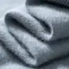 Suéter de Caxemira Outono e Inverno Masculino Gola Alta Meia Manga Pulôver Luxo Acessível Casual de Negócios Camisa Base de Tricô