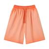 Shorts Unisex de Peso Pesado 320g, Estilo Vintage de Felpa, Doble Degradado, Lavado Desgastado, Largo hasta la Rodilla