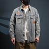 Camisas Jeans Masculinas Novas de Outono e Inverno, Camisas de Manga Comprida Soltas e Modernas de Marca Bonita, Jaquetas e Blusas Estilo Americano