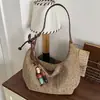 Bolsas Tejidas Transfronterizas para Mujer 2026 Verano Nuevo Diseño de Nicho Bolso de Hombro Cruzado Estilo Vacaciones en la Playa Bolso de Playa