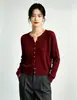 Cárdigan de punto de dos piezas grueso retro de cuello redondo con trenzas y cuello en V abotonado para mujer, nuevo suéter de otoño e invierno