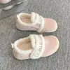 Zapatos Birkenstock de Invierno Gruesos y Cálidos de Felpa para Mujer 2026 Nuevos Zapatos de Algodón Cerrados sin Cordones Zapatos Peludos para Exteriores