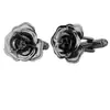 2026 Nuevos Botones Franceses Rosas para Camisa en Stock Venta al por Mayor Forma de Rosa Botones de Puño para Traje y Camisa de Boda