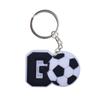 Chaveiro Pingente de Futebol Esportivo Borracha Macia de PVC Fivela Decorativa DIY Enfeites para Mochila Amazon Presentes Decorativos Atacado