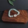 Nueva pulsera de estilo chino con cuentas de ábaco de aguamarina y jade para mujer, ligera, de lujo, nicho, exquisita calcedonia, marca de paz y seguridad.