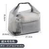 Bolsa de almacenamiento impermeable de malla de PVC, bolsa de maquillaje para viajes al aire libre, almacenamiento portátil, neceser unisex, de mano